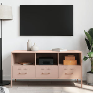Rosa TV-Schrank Stahl 100,5 cm