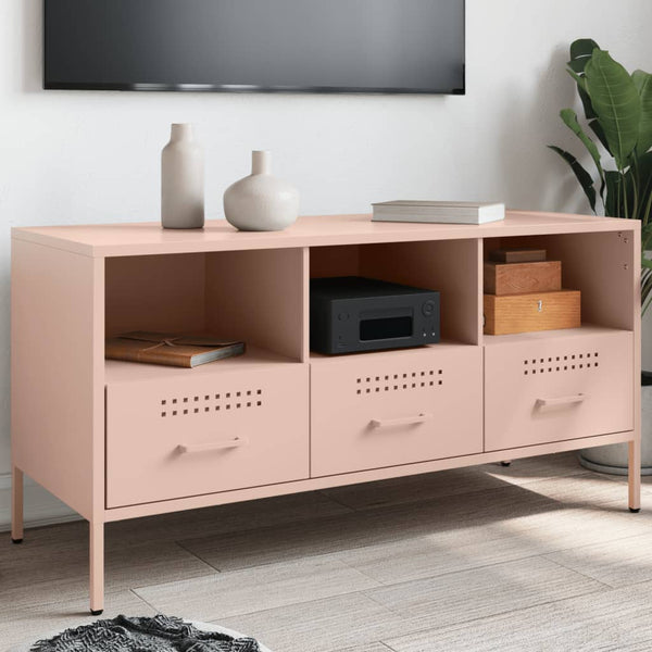Rosa TV-Schrank Stahl 100,5 cm