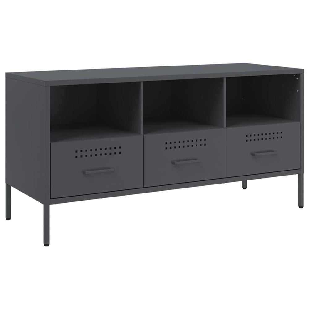 TV-Schrank Anthrazit Stahl 100,5 cm
