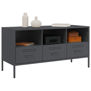 TV-Schrank Anthrazit Stahl 100,5 cm