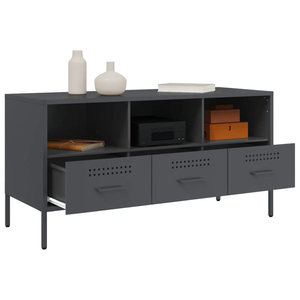 TV-Schrank Anthrazit Stahl 100,5 cm