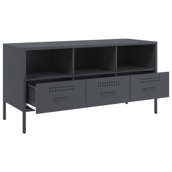 TV-Schrank Anthrazit Stahl 100,5 cm