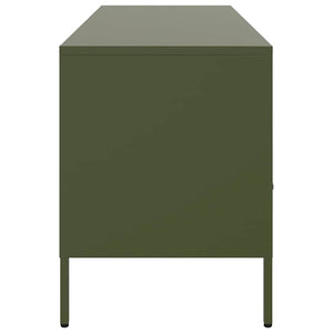 TV-Schrank Olivgrün Stahl 100,5 cm