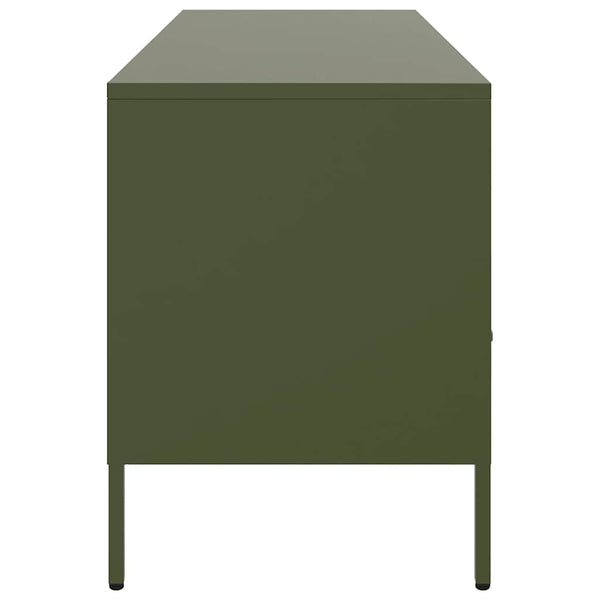 TV-Schrank Olivgrün Stahl 100,5 cm