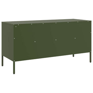 TV-Schrank Olivgrün Stahl 100,5 cm