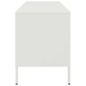 Weißer TV-Schrank aus Stahl, 100,5 cm
