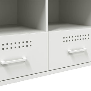 Weißer TV-Schrank aus Stahl, 100,5 cm