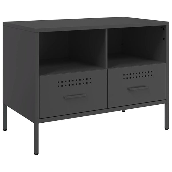 TV-Schränke, 2er Set, Schwarz, Stahl