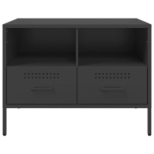 TV-Schränke, 2er Set, Schwarz, Stahl
