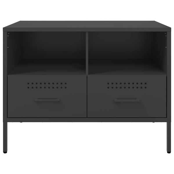 TV-Schränke, 2er Set, Schwarz, Stahl