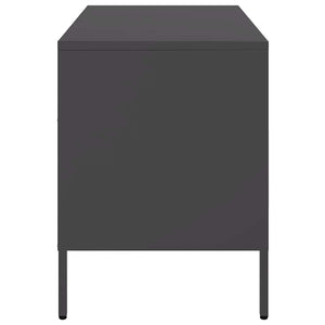 TV-Schränke, 2er Set, Schwarz, Stahl