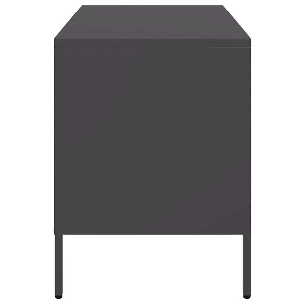 TV-Schränke, 2er Set, Schwarz, Stahl
