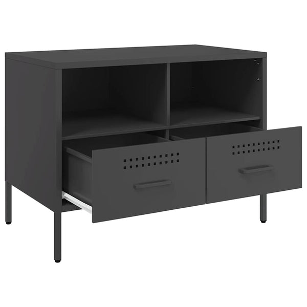 TV-Schränke, 2er Set, Schwarz, Stahl