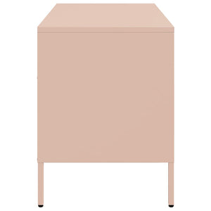 Rosa TV-Schrank aus Stahl, 68 cm