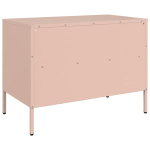 Rosa TV-Schrank aus Stahl, 68 cm