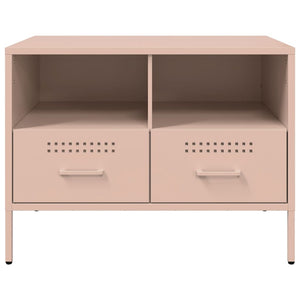 Rosa TV-Schränke, 2er-Set, Stahl
