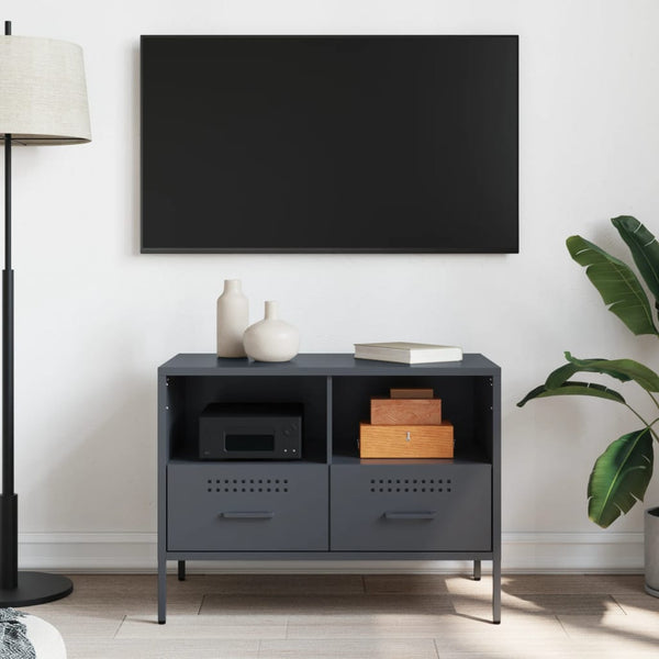 TV-Schrank Anthrazit Stahl 68 cm