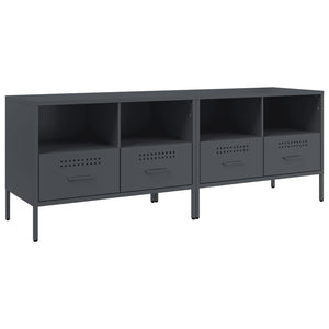 TV-Schränke Anthrazit Stahl 68 cm, 2er-Set