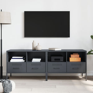 TV-Schränke Anthrazit Stahl 68 cm, 2er-Set