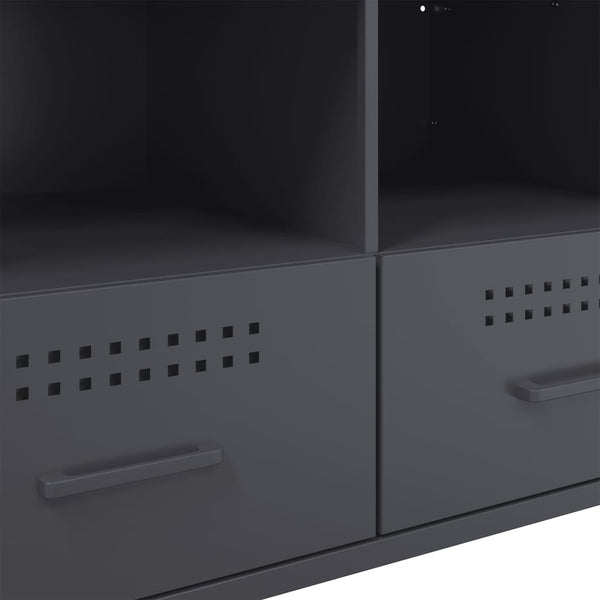 TV-Schränke Anthrazit Stahl 68 cm, 2er-Set