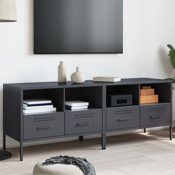 TV-Schränke Anthrazit Stahl 68 cm, 2er-Set
