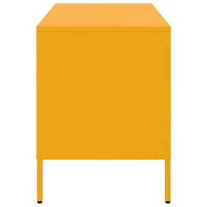 TV-Schränke Senfgelb Stahl 68x39x50,5cm, 2er-Set