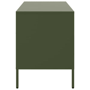 TV-Schrank Olivgrün Stahl 68x39x50,5 cm