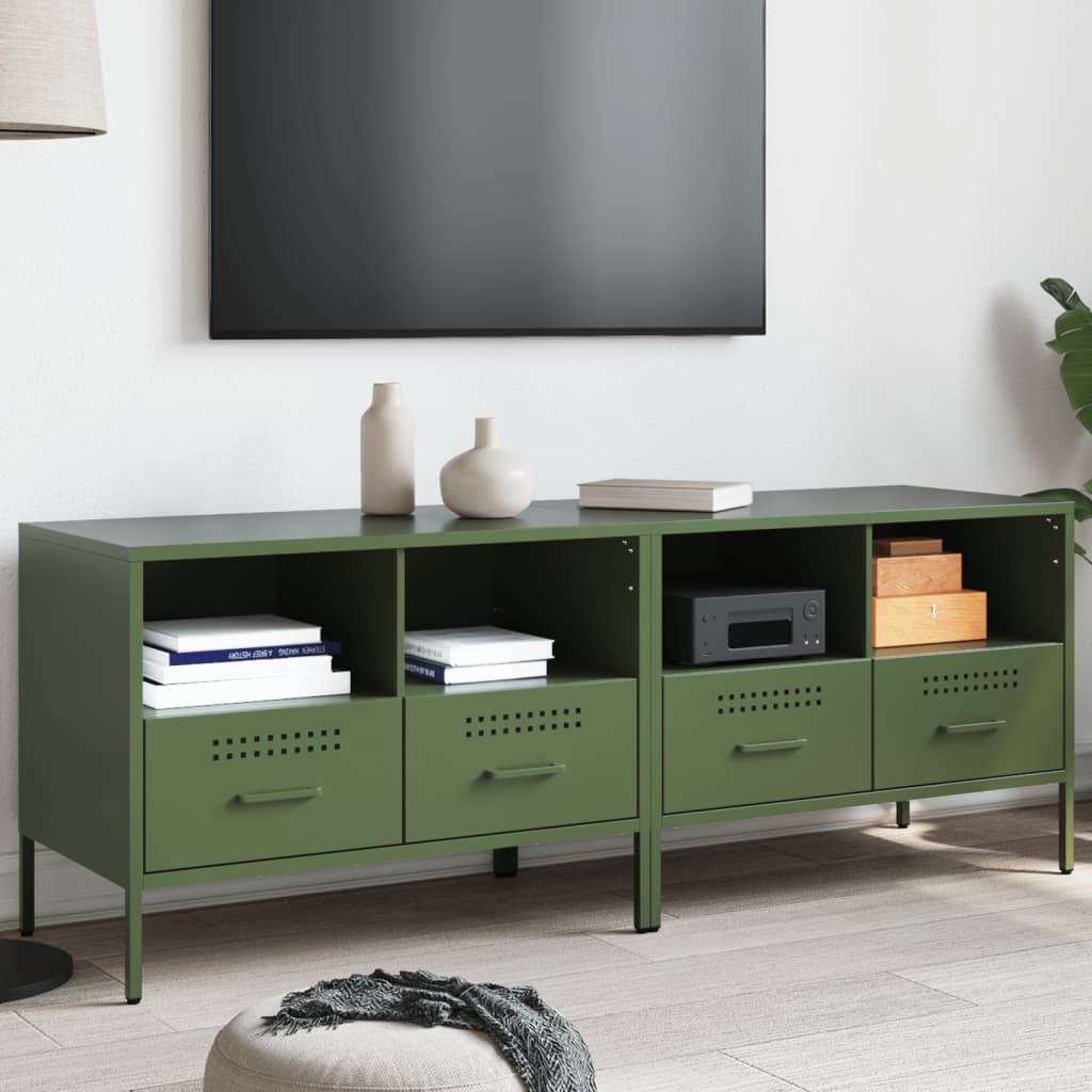 TV-Schränke Olivgrün 2er Set