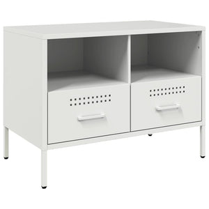 TV-Schrank Weiß Stahl 68x39x50,5 cm