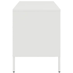 TV-Schrank Weiß Stahl 68x39x50,5 cm