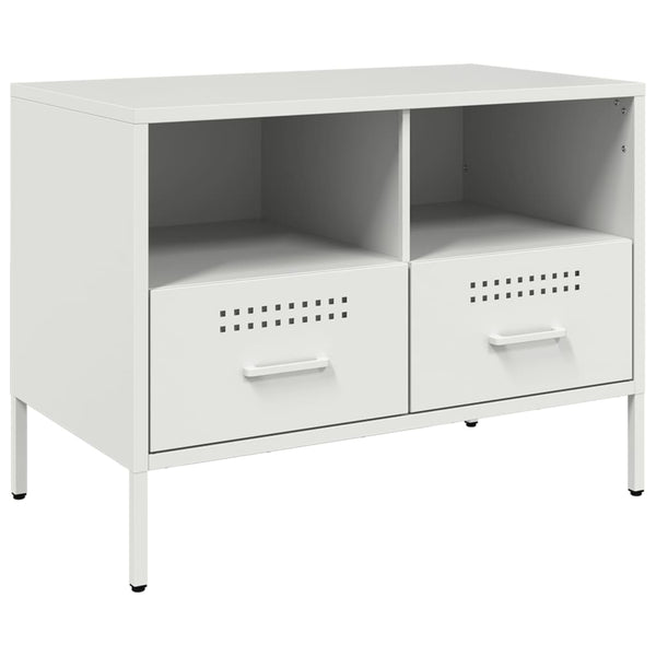 TV-Schränke Weiß Stahl 68x39x50,5cm, 2er-Set