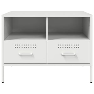 TV-Schränke Weiß Stahl 68x39x50,5cm, 2er-Set