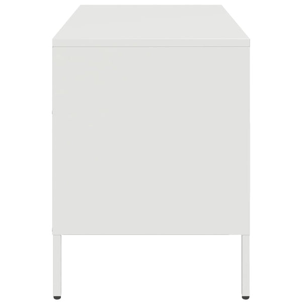 TV-Schränke Weiß Stahl 68x39x50,5cm, 2er-Set