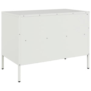 TV-Schränke Weiß Stahl 68x39x50,5cm, 2er-Set