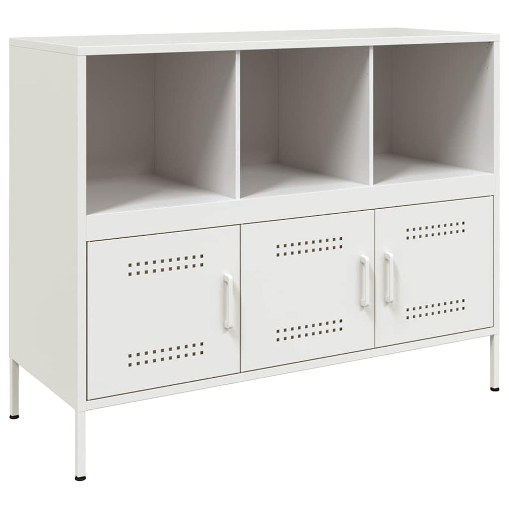 Weißes Stahl Sideboard 100,5 cm