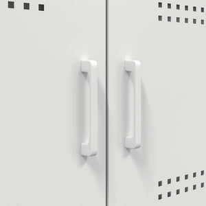 Weißes Stahl Sideboard 100,5 cm