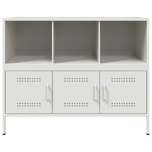 Weißes Stahl Sideboard 100,5 cm