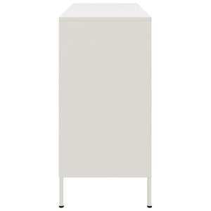 Weißes Stahl Sideboard 100,5 cm