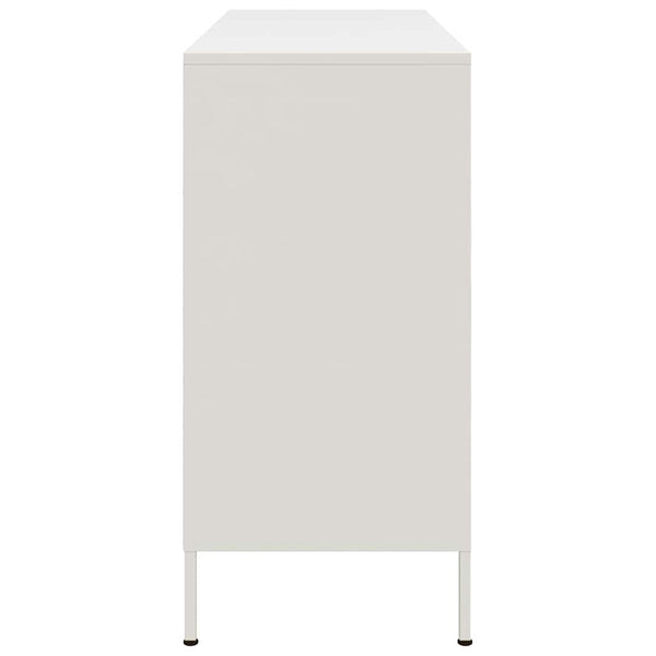 Weißes Stahl Sideboard 100,5 cm