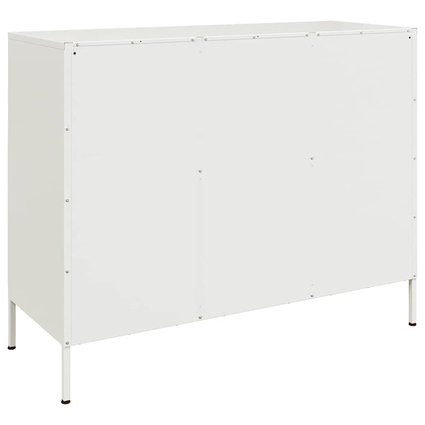 Weißes Stahl Sideboard 100,5 cm