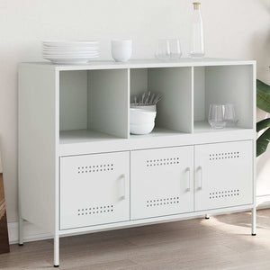 Weißes Stahl Sideboard 100,5 cm