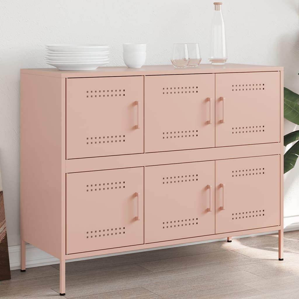 Rosa Stahl Sideboard, 100,5 cm
