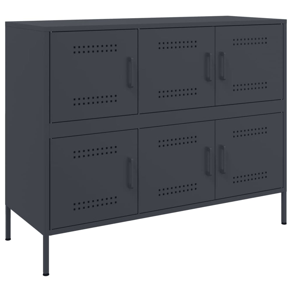 Sideboard Anthrazit Stahl 100,5 cm