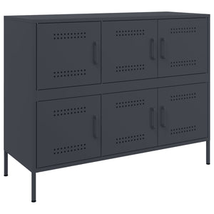 Sideboard Anthrazit Stahl 100,5 cm