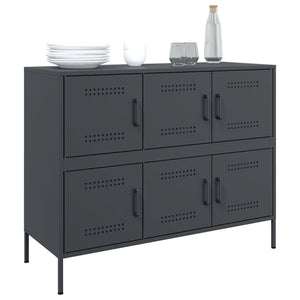 Sideboard Anthrazit Stahl 100,5 cm