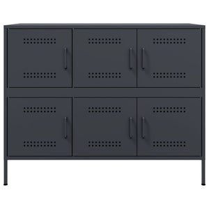 Sideboard Anthrazit Stahl 100,5 cm