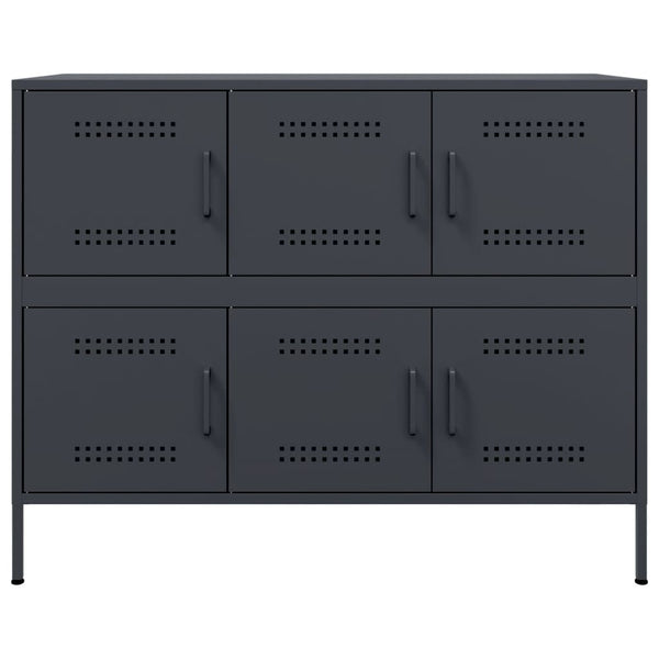 Sideboard Anthrazit Stahl 100,5 cm