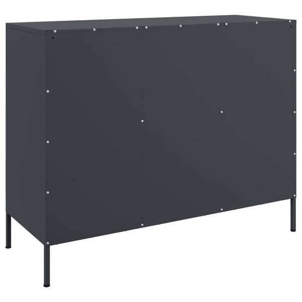 Sideboard Anthrazit Stahl 100,5 cm