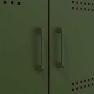 Olivgrünes Stahl Sideboard 100cm