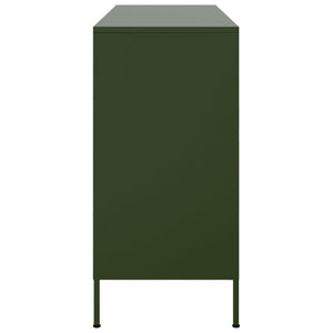 Olivgrünes Stahl Sideboard 100cm